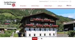 Desktop Screenshot of gasthof-rose.at